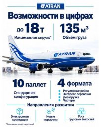 Грузовые полёты АТРАН вернулись: первый рейс Москва Мирный на 737-400SF успешно выполнен