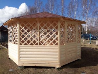 Беседка восьмигранная 5 на 5